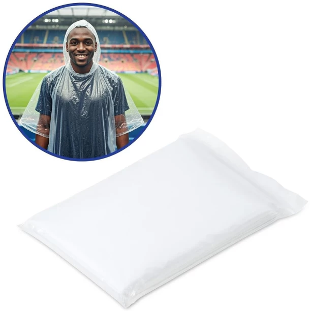 Altitude Downpour Emergency Rain Poncho. Pack of 10 Solid Unisex Raincoat