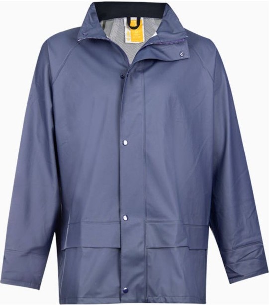 Pioneer Safety PU Premium Storm Guard Navy Solid Unisex Raincoat