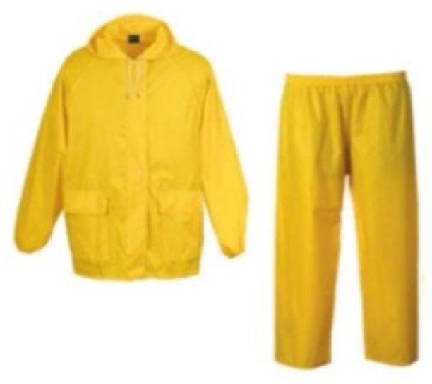 Passion Rubberized 2-piece Rainsuit Solid Unisex Raincoat