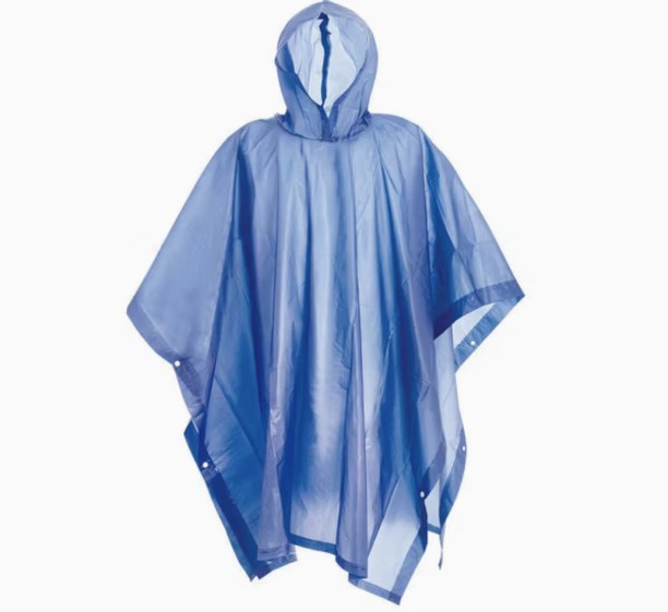 RK Lightweight Poncho Raincoat Solid Unisex Solid Unisex Raincoat