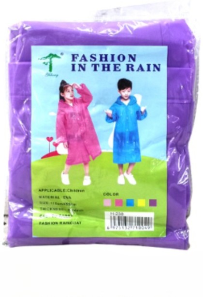 Generic H-238 Solid Baby Boys & Baby Girls Raincoat