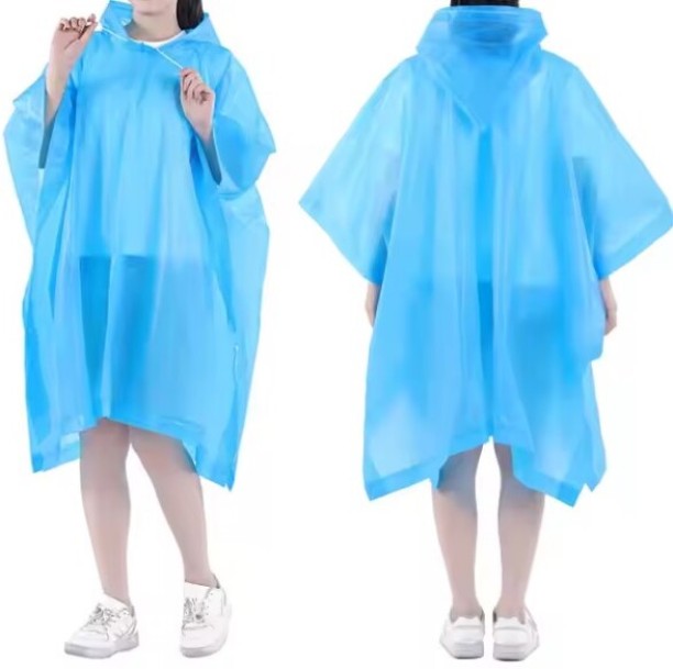 Wobuciko Blue Breeze Raincoat Solid Unisex Raincoat