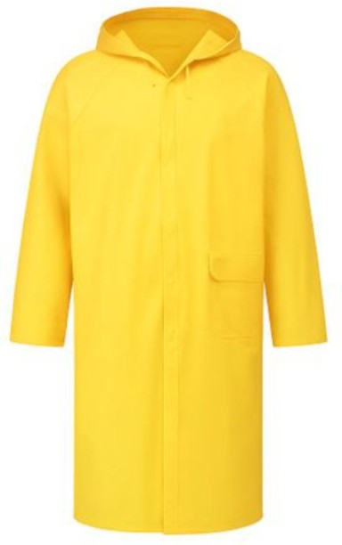 Passion Rubberized Solid Unisex Raincoat