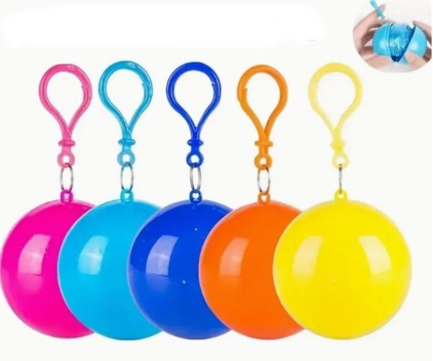 Rain Poncho 4pc Solid Unisex Raincoat