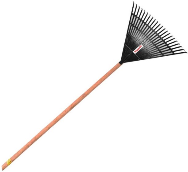 RIGGER Plastic Leaf Rake Fan With Handle Leaf Rake