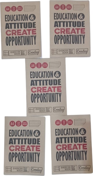 CROXLEY 72 pages Feint and Margin Exercise books