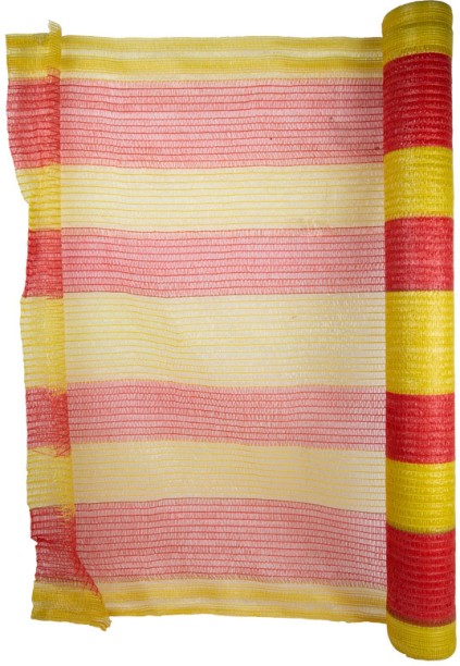 Gen Merch Barrier Net Yellow/Orange Woven Safety 1M X 50M 50 m x 1 m Multicolour Reflective Tape