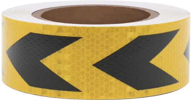 Goodace Reflective Tape 5cmx5m 5 cm x 5 m yellow, Black Reflective Tape