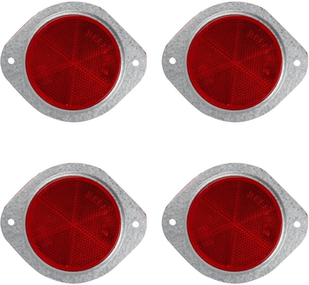 Gen Merch Round Reflector 7.6 cm x 7.6 cm Red Reflective Tape