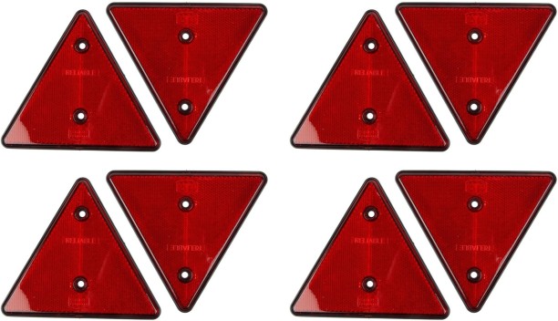 U-Part Reflector Triangle 2 Piece 15 cm x 15 cm Multicolour Reflective Tape