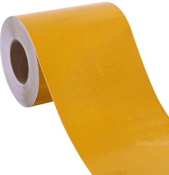 reflective tape 50mmx5m AY005-018 5 m x 10 cm yellow Reflective Tape