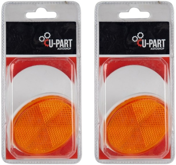 U-Part Reflector Centre Bolt 2 Piece 6 cm x 6 cm Multicolour Reflective Tape