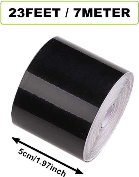Max (5cm x 7meter) Gloss Black Mouldings Trim Wraps for Car Styling Bumper Side Skirt Sticker Adhesive 1 cm x 1 cm Multicolour Reflective Tape