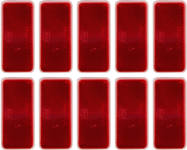 Gen Merch Square Reflector Stick-On 4 cm x 9 cm Red Reflective Tape