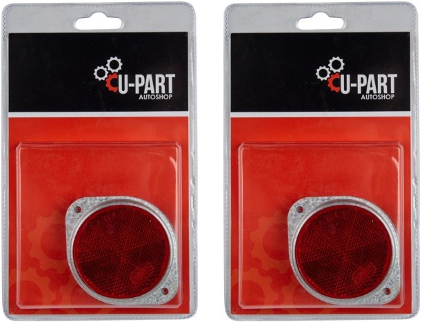 U-Part Reflector Flange 2 Piece 6 cm x 6 cm Multicolour Reflective Tape