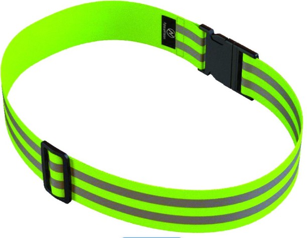 HOME GYM Medalist Reflective Belt 66 cm x 107 cm GREEN black Reflective Tape