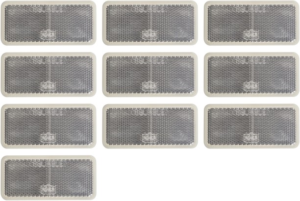 Gen Merch Square Reflector Stick-On 4 cm x 9 cm Black Reflective Tape