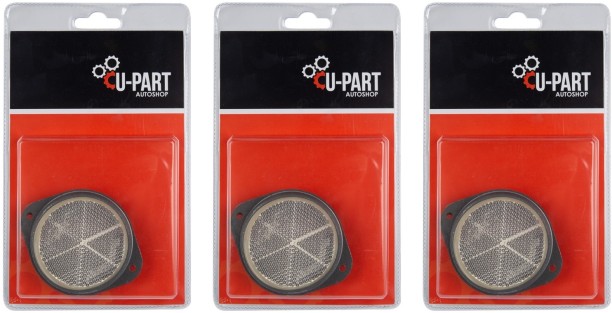 U-Part Reflector Flange 2 Piece 6 cm x 6 cm silver Reflective Tape