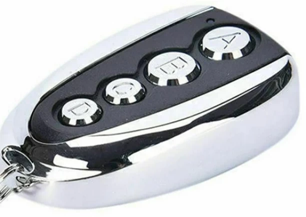 PressPlay Tech V Shaped Metal 4 Button Remote Control GV866 Garage Door Remote Controller