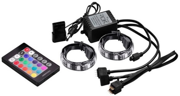 DeepCool RGB350 LED Strip with 3X Primary LED Colours, RGB SYNC and 12V RGB 4Pin Port ASUS, GIGABYTE, MSI, ASRock Remote Controller