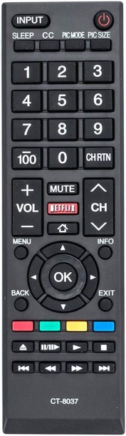 P Concepts CT-8037 CT8037 Replacement Remote Control Toshiba TV Remote Controller