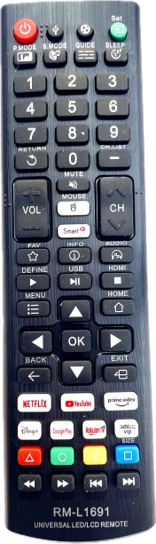 UGS Universal Smart Remote RM-L1691 LG, SONY, SAMSUNG, SHARP, PANASONIC, THOSIBA Remote Controller