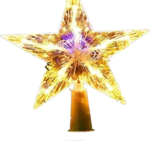 Generic 5 LEDs 15 cm White Flickering Star Light