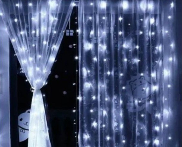 BLD 500 LEDs 5 m White Flickering, Steady Water Drop Light