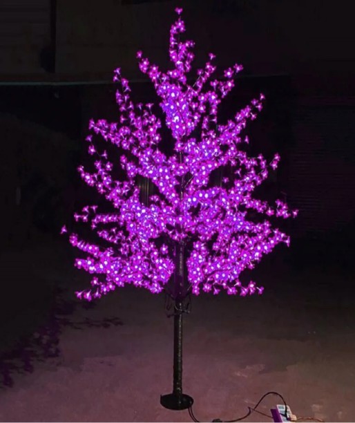 Simply More 140 LEDs 176 cm Purple Steady Christmas Tree Light