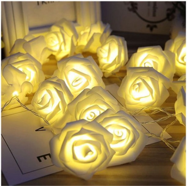 SA TRADE 0 LEDs 3 cm White Steady Flower Light