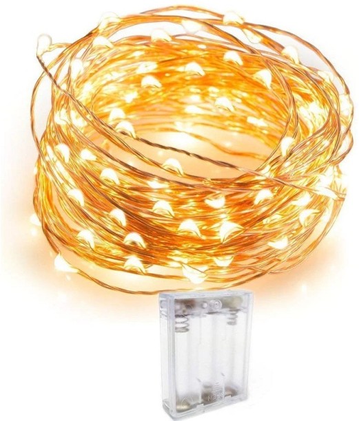 SUPER E 1 LEDs 10 m Orange Steady String Light