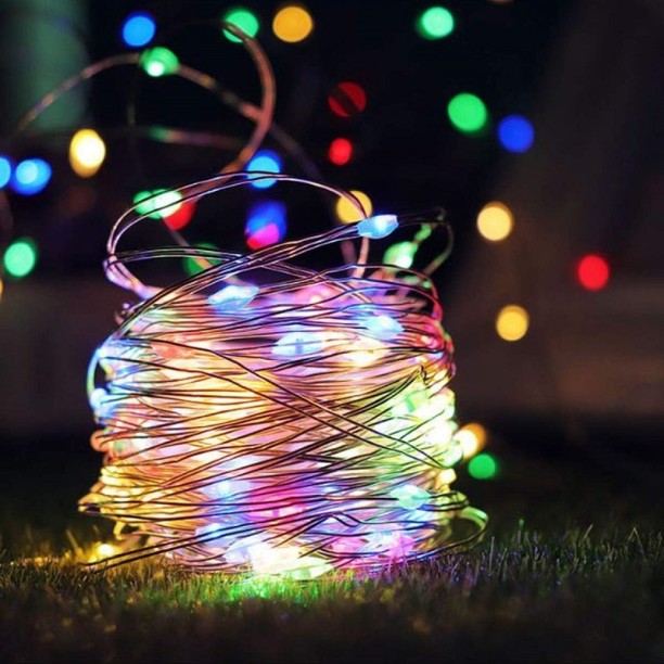 JIEGEG 50 LEDs 10 m Multicolour Steady String Light
