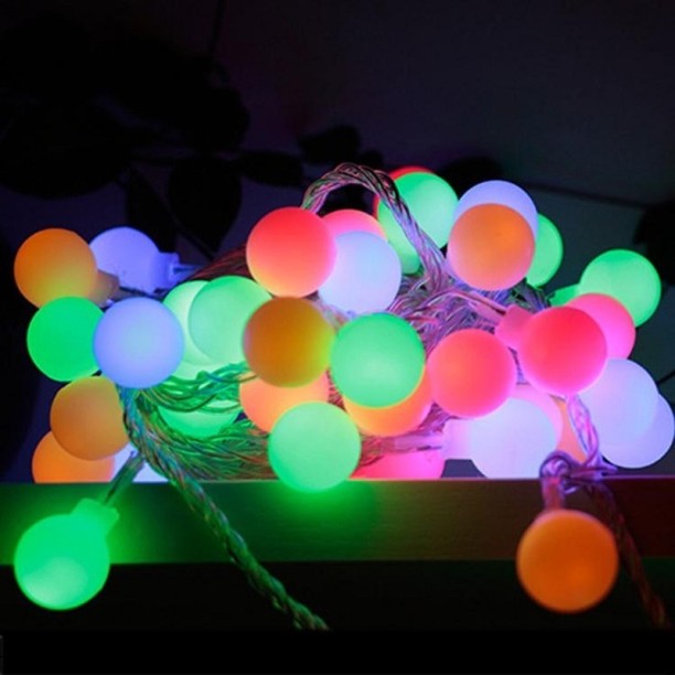 SUPER E 1 LEDs 8.7 cm Multicolour Steady Ball Light