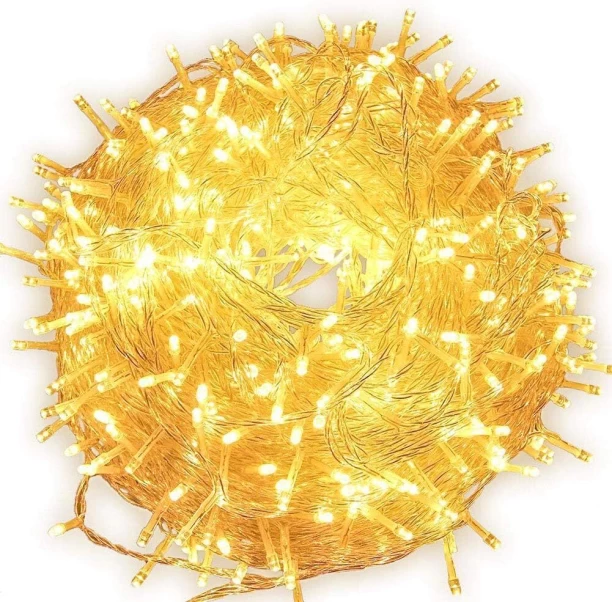 JIEGEG 100 LEDs 10 m Yellow Steady String Light