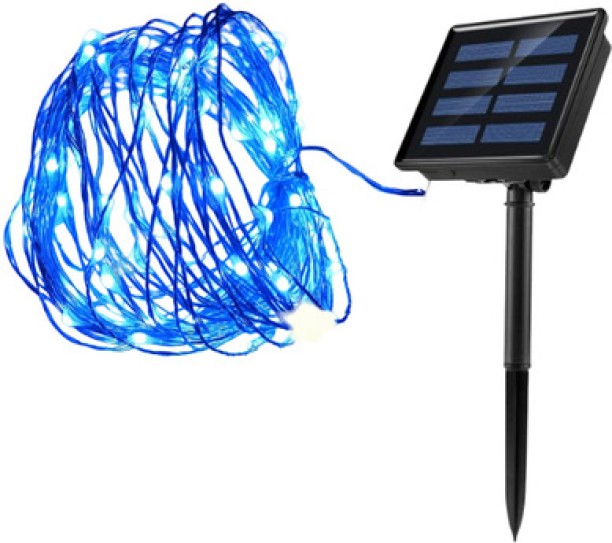 Auro 100 LEDs 9.5 cm Blue Flickering Bulb Light