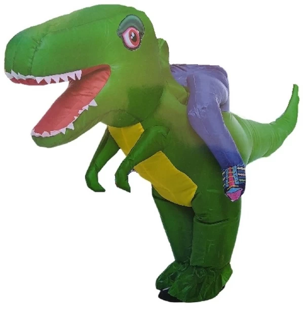 Umlozi Riding A Dinosaur Suit With Automatic Battery Air Inflator Role Play Toy