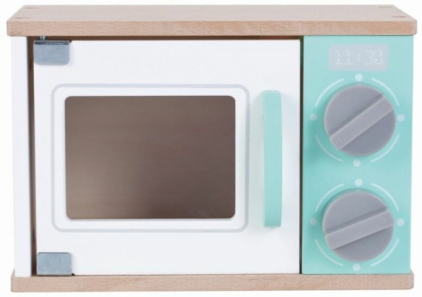 Zookabee Kitchen Microwave Oven with Sounds - Wooden Toy Role Play Toy