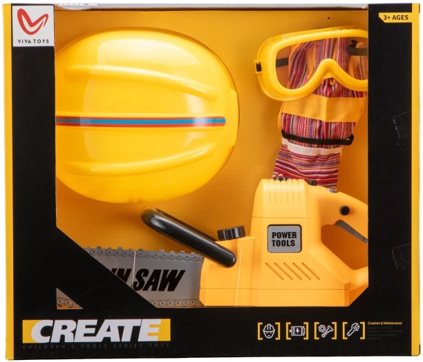 Viva Battery Operated Chainsaw Set Role Play Toy