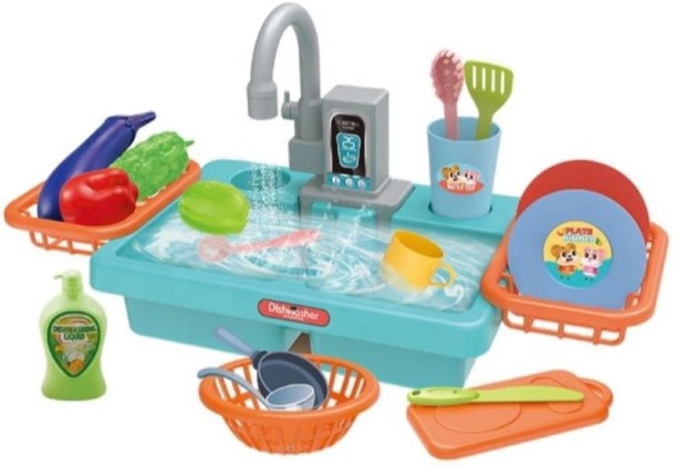 PSM1THREE Kitchen Sink Toy Role Play Toy