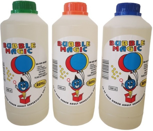 Dothome Bubbles - Blowing Bubble Refills Bulk pack of 3 - 1 Litre Bottles Role Play Toy