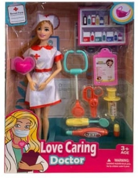 Doctor Doll Playing Set Professional Barbie doll Role Play Toy