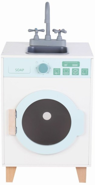 Zookabee Kitchen Sink & Washing Machine with Sounds - Wooden Toy Role Play Toy