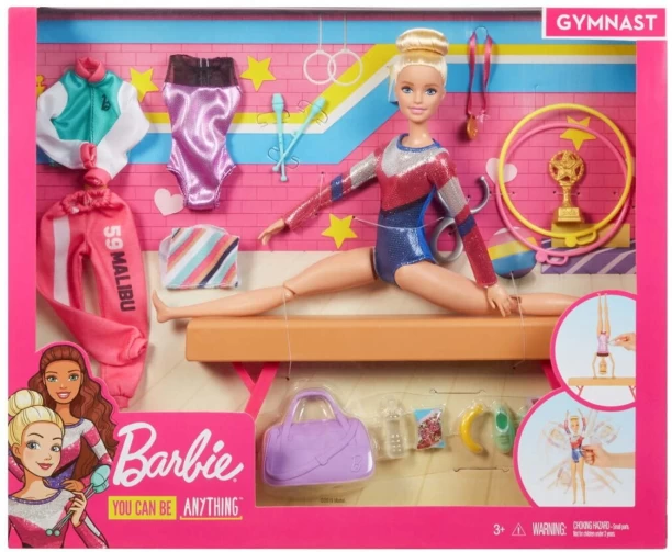 Barbie Gymnastics Playset Role Play Toy