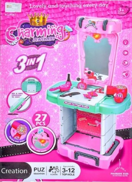 PSM1THREE Charming Jewellery Set Role Play Toy