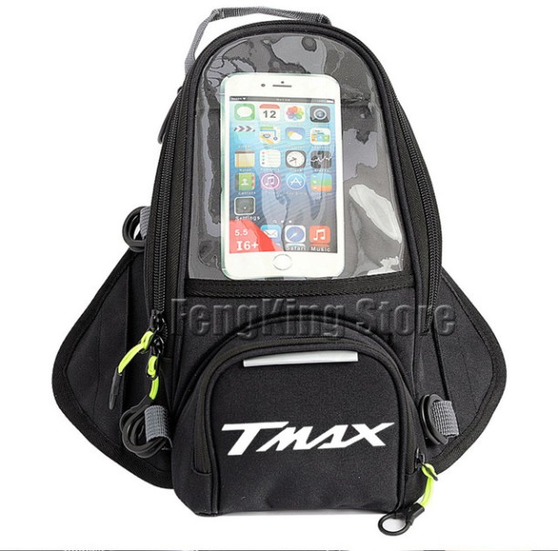 T MAX (Black)FA T500 TMAX 500 560 TMax 530 Motorcycle Magnetic Motorcycle Bags Riding Motorcycle Bags Navigation Fuel Tank Motorcycle Bags Large Screen Roof Box
