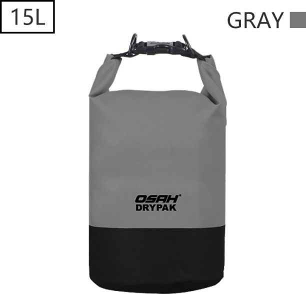 osah (Gray-15L)OSAH DRYPAK 15L/20L/25L Motorcycle Waterproof Tail Bags Multi-functional Durable Rear Motocross Seat Bag High Capacity PVC Bag Roof Box