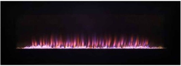 Radiant Fireplace Decorative Flat Glass Indoor Electric Convection Heater