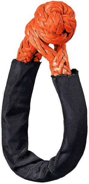 Mix Box Synthetic Rope Shackle For Off-Road Recovery - 17 Tons Braided Rope