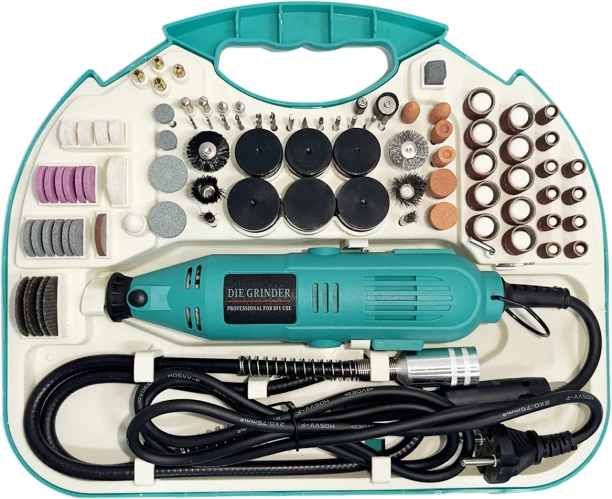 Blue Carbon Mini Tool Kit 130W Rotary Tool With Flexible Shaft set Rotary Tool