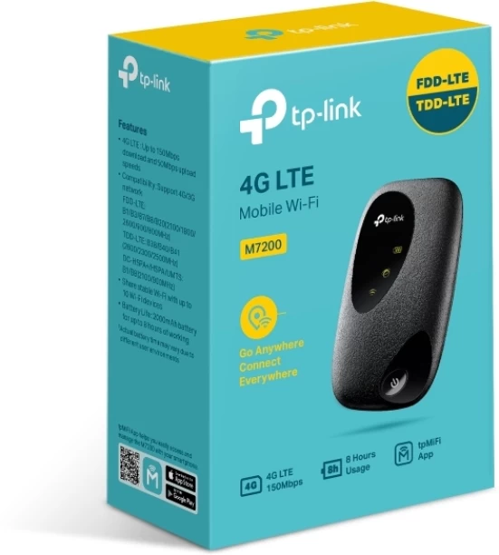 TP-Link M7200 150Mbps 4G LTE Mobile Wi-Fi 150 Mbps 4G Router